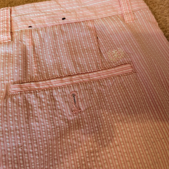 Men's Izod Blue and Pink Seersucker Shorts. Golf Or Dress Shorts, Size 36, EUC - Picture 10 of 10